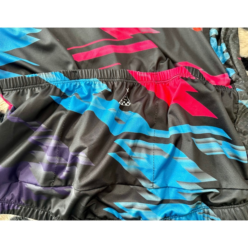 NWT Bicycle 808 Womens Plus 2XL Cycling Jersey Full Zip S/Sleeve Abstract Print - Picture 11 of 12